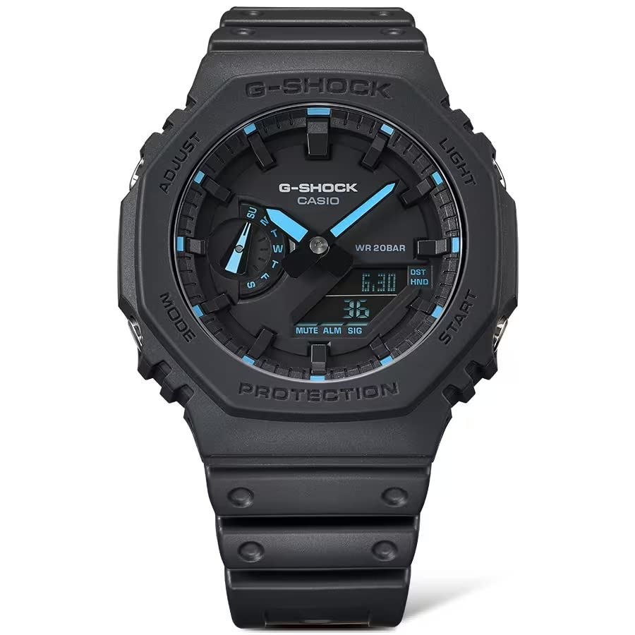 Часы Neon Accent Blue G-Shock GA2100-1A2 мужские синие,