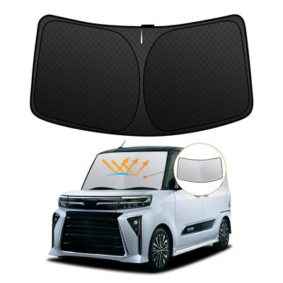 Daihatsu Tanto Серия LA650 Передний козырек от солнца на лобовое стекло LA650S УФ Без присосок Легкий Тепло Летний УФ Легкое Хранение в салоне Сумка в комплекте [Улучшенный