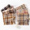 Autumn and Winter Scarf New Imitation Cashmere Plaid Scarf Male and Female Student Couple Warm Scarf Shawl Gift Scarf for Women