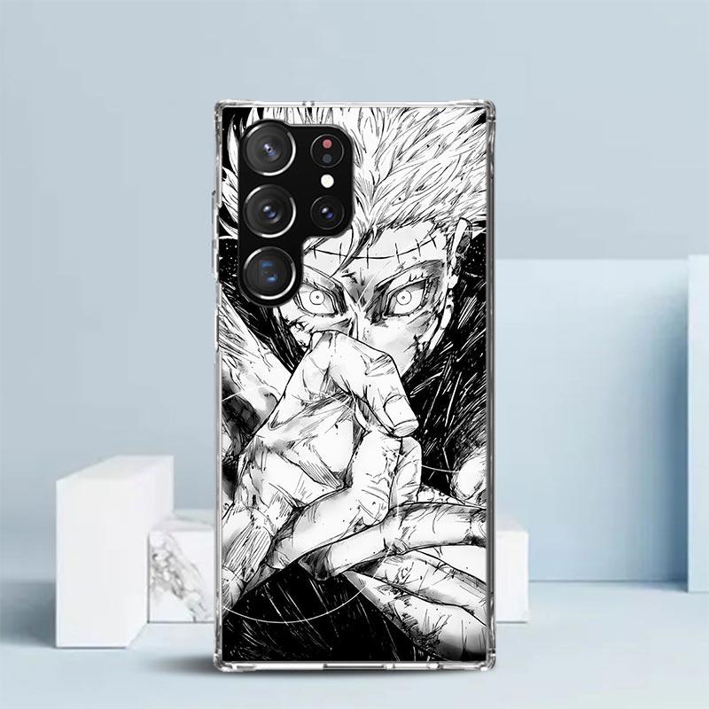 Kaisen J-Jujutsu Годжо Сатору Чехол для телефона Samsung Galaxy S24 S25 Edge S26 Ultra S22 S23 Plus S21 + S20 FE Мягкий ТПУ задняя крышка