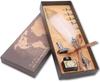 Dilib Feather Pen Fountain Pen Stand Ink Bottle Set Antique Feather Dip Pen (White)