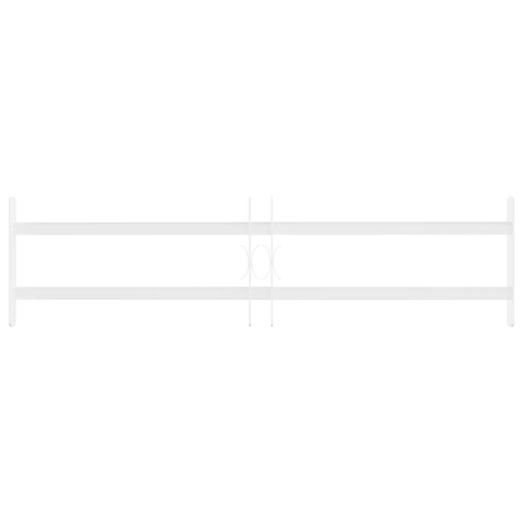 Window Security Grille with 2 Crossbars Adjustable 63 114 cm