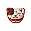 Magnetic Closure Cute Kitty Lucky Cat Blade Mallet Putter Golf Club Headcovers Golf Putter Cover