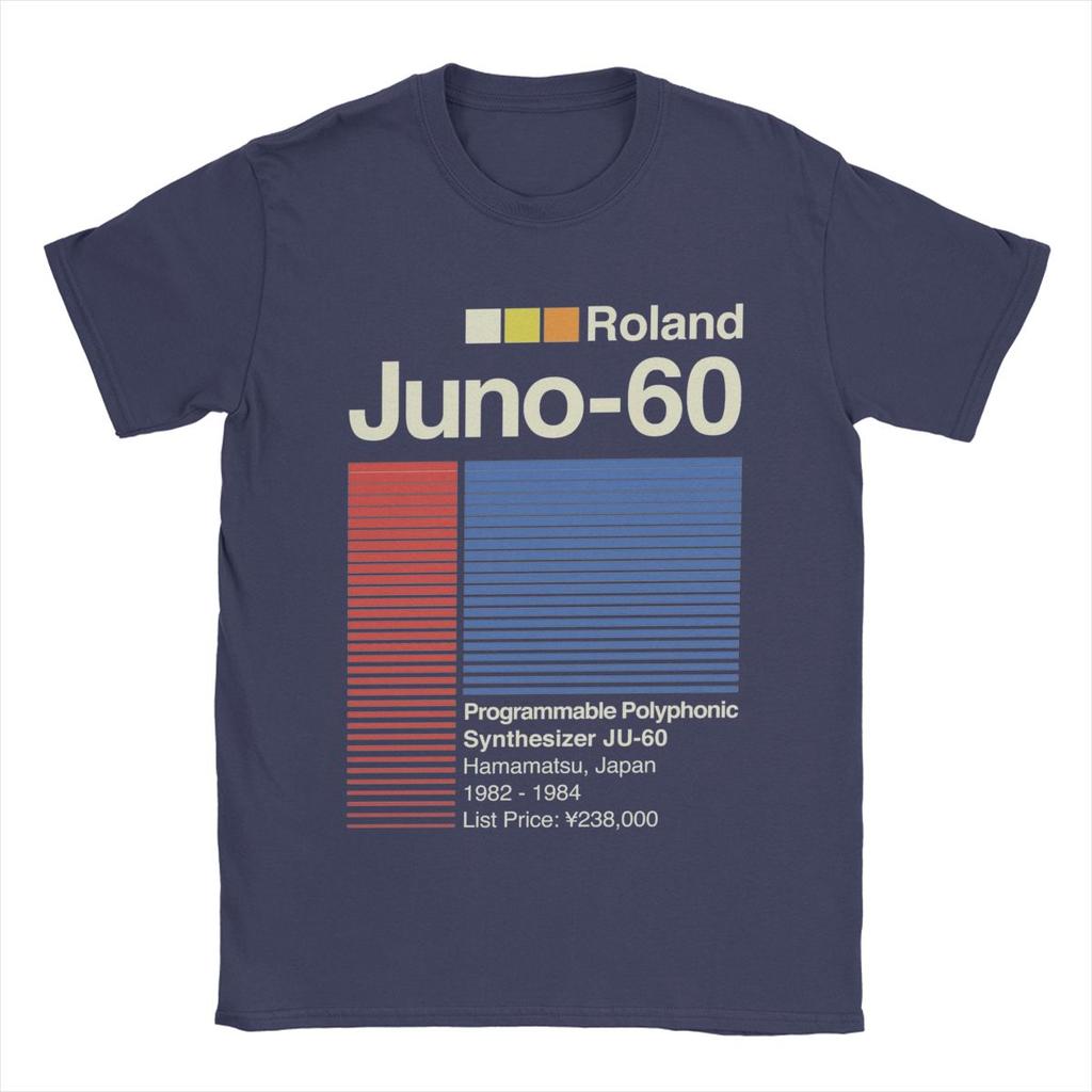 Мужская футболка Juno 60 Horizontal Roland, хлопковая одежда, новинка, футболка с коротким рукавом и круглым вырезом, подарочная футболка