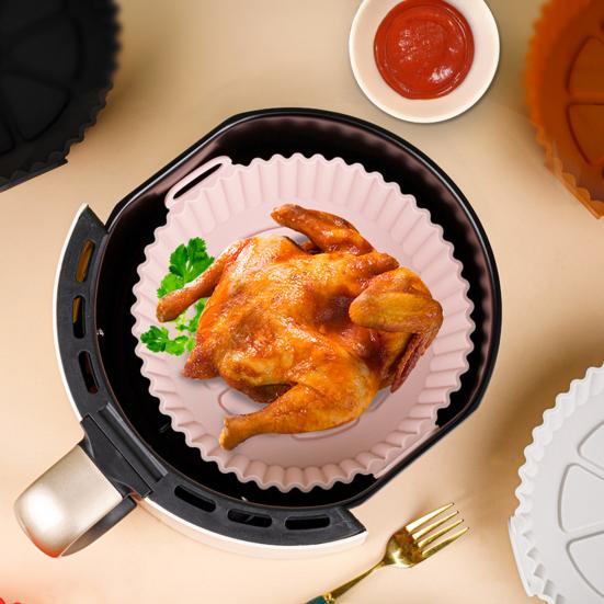 Силиконовые вкладыши для аэрофритюрницы на 3-5 л, можно мыть в посудомоечной машине, многоразовые, антипригарные, термостойкие, сменные