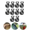 10Pieces Plastic C Clamps For Camping Tent Rod Clip For Tent Cover Mountain Equipment Travel Camping Tent Accessory