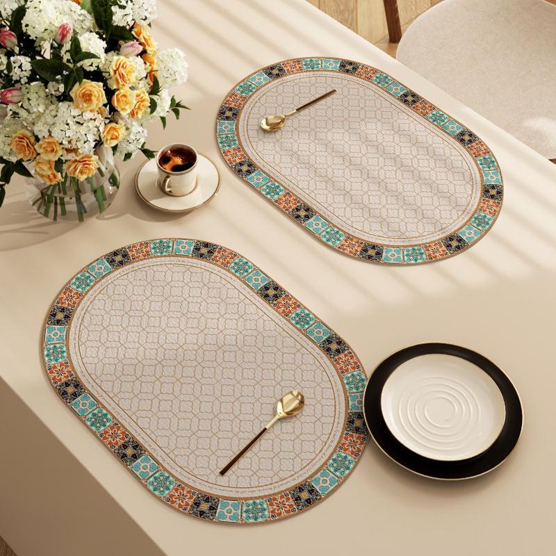 Новый современный простой подстановочный коврик для отеля, ресторана, дома, западный подстановочный коврик для обеденного стола, профессиональный изоляционный коврик, высококачественный коврик для стола