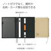 KOKUYO Notebook Cover Systemic Ring Note Compatible A5 Leather Style Gray 50 Sheets No-V685B-M