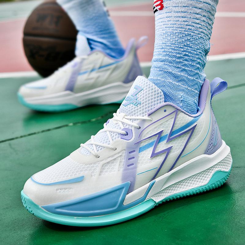 Glow-in-the-dark Combat Basketball Shoes Male Shock-absorbing Rebound Guard New Student Youth Non-slip Sneakers