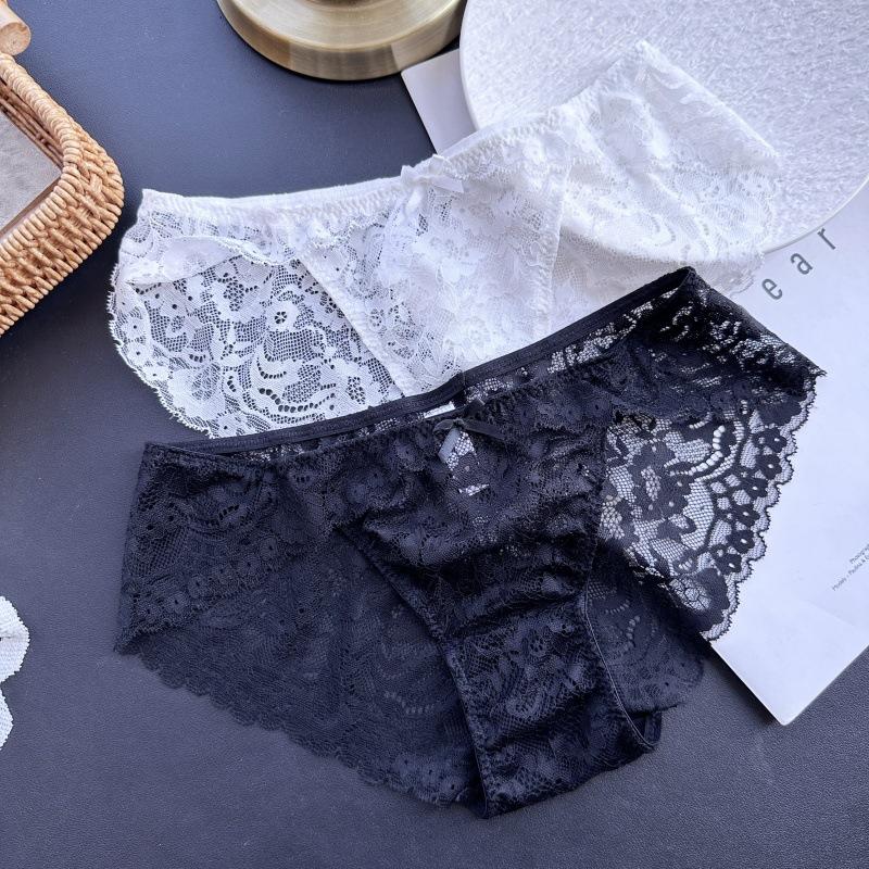 Ladies Spring and Summer Sexy Lace High Split Low Waist Underwear