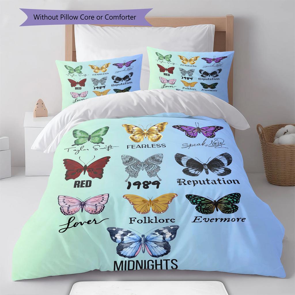 American Women Siger Pattern Bedding Quilt Set Quilt Cover Pillowcase Home Decoration Gift (1 * duvet cover + 2 * pillowcase, without core)
