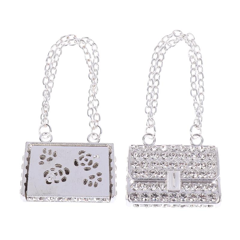 Metal Chain Handbag Pack Doll Bag Miniature Shopping Handbag For Clothes Dollhouse Miniature Kids Toy