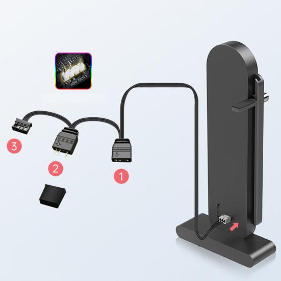 Кронштейн для графического процессора с нескользящим основанием, прочная несущая способность, регулируемая высота, температура