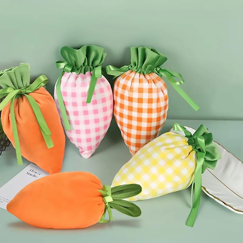1PC Candy Bags Gifts Wrapping Bags Party Fabric New Arrivals Carrot Bags Easter Egg Bunny Multi-Style