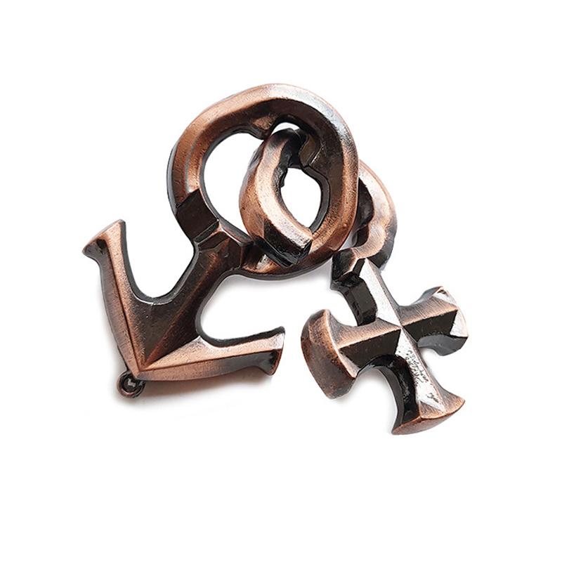 Love Lock Puzzle 3D Metal IQ Test Mind Game Toys Brain Puzzle Взрослые Дети Fidget Для Тревоги И Стресс Игрушки И Хобби