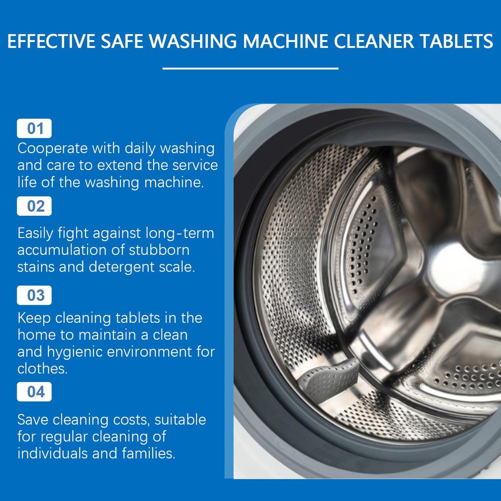 Высокоэффективные таблетки для чистки стиральной машины, Таблетки для чистки стиральной машины удаляют грязь, запах и плесень