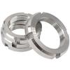 304 Stainless Steel Slotted Round Stop Cap Bearing Lock Nut, Four-Slot, M10/M14, GB812