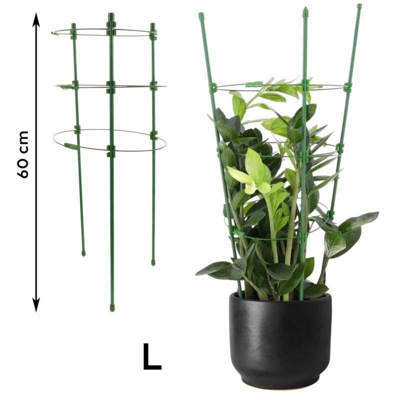 Metal Garden Ring Support for Plants, Flowers, Vegetables, 28x60cm
