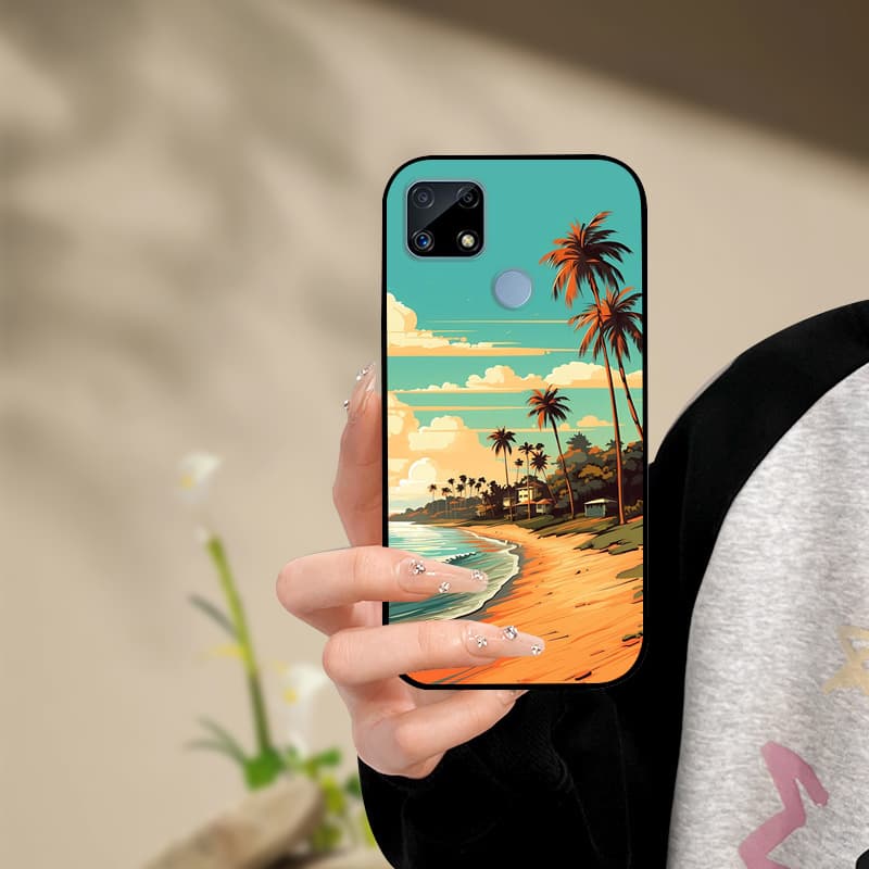 Silicone Phone Case For Realme C25s C25 Cover Painted Soft For Realme C25 C25S C21 C21Y C25Y Phone Case RealmeC25s C 25 s Funda