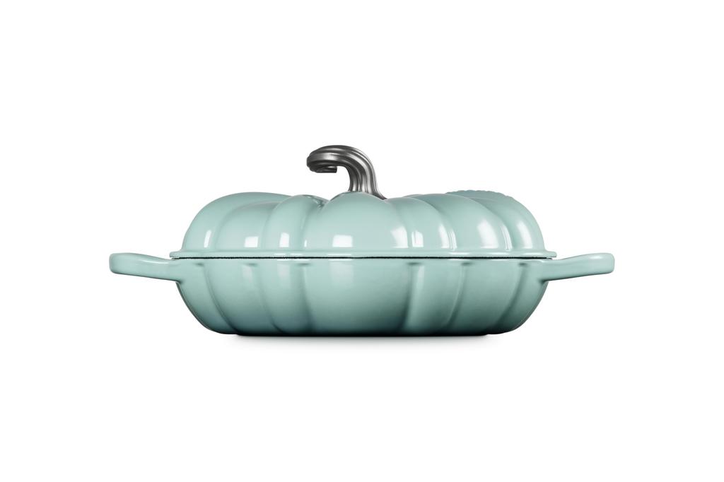LE CREUSET Чугунная эмалированная кастрюля Signature Buffet Casserole 28 см Sea Salt Induction Духовка совместима с газом [Официальный японский продукт]