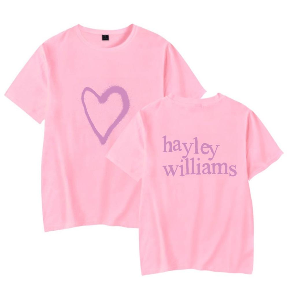 Хейли Уильямс HWAABP Tour Сердце Краска Мерч Футболка Женская Унисекс С круглым вырезом Модная Футболка Унисекс Повседневные Топы