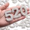 10Pcs Crystal Pearl Digital Patch Diy Decoration Clothing Decal Clothing Iron-On Clothing Decal Embellish Fashion Accessories