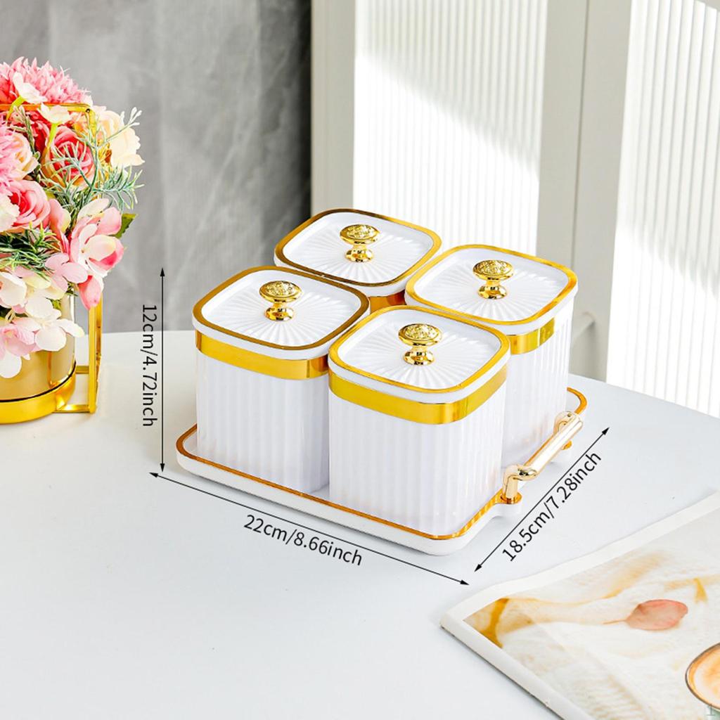 Тарелка для сухофруктов, конфет, орехов, блюдо с крышкой, 4 решетки, разделенные сервировочные тарелки, закуска для вечеринки