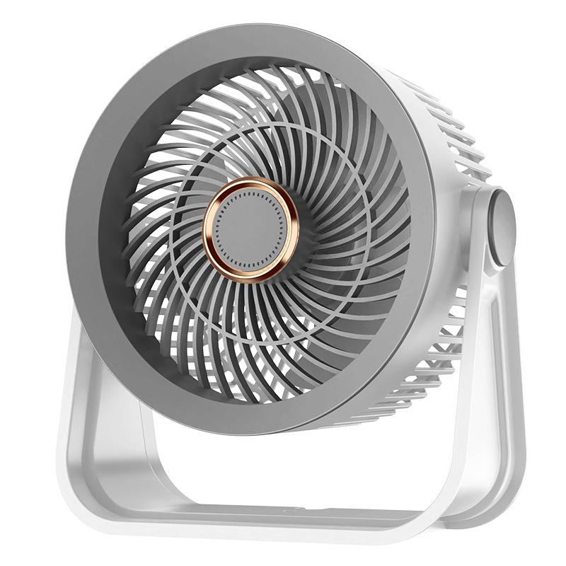 USB Small Fan Mini Office Dormitory Desktop Fan Silent High Wind Air Recirculation Fan with 5-speed Adjustment