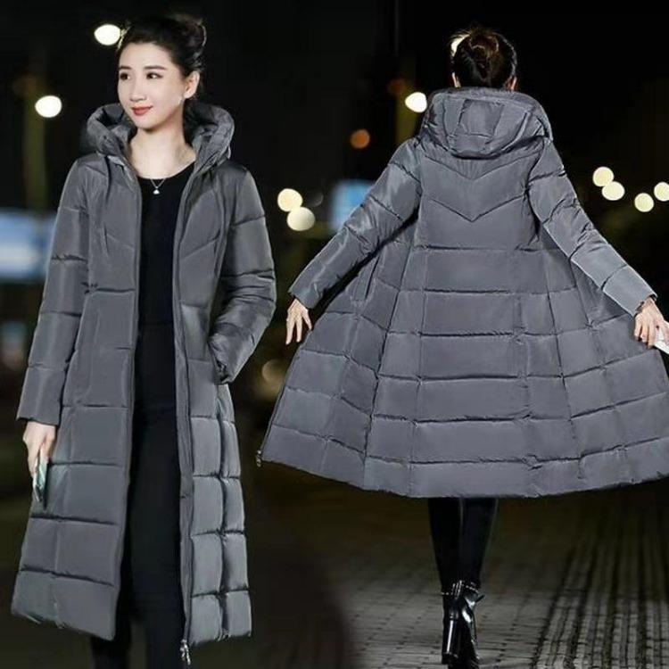 Women's Down Coats - Winter Warmer Women Puffer Coat Long Hooded Padded Quilted Parka Jacket Outerwear