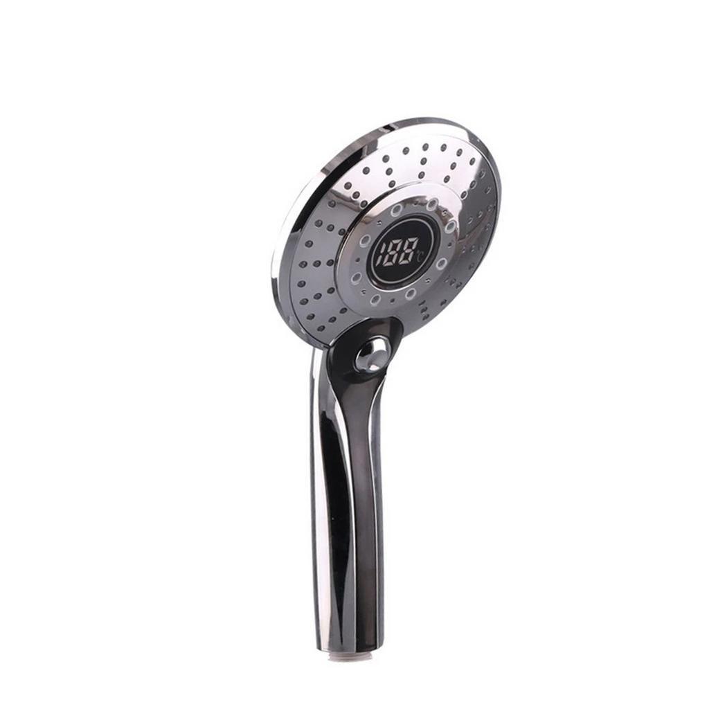 3 Colors LED Shower Head Temperature Control Hand Shower With Digital Temperature Display