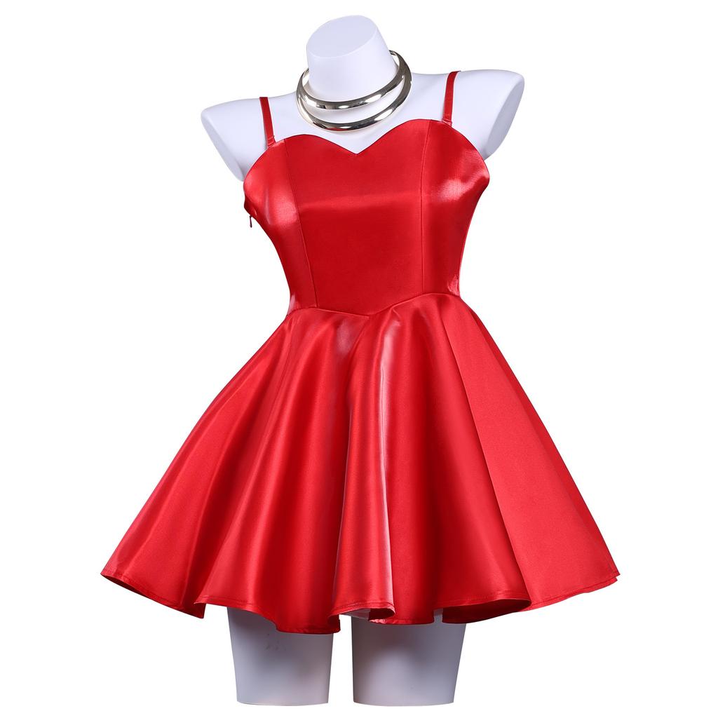 New garter angel cos suit panty little red dress cosplay 2d cosplay anime costume