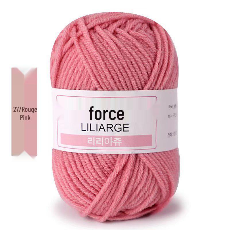 4-Ply Milk Cotton Yarn for Scarf, Doll, Bag, Medium-Thick Baby Crochet & Knitting DIY Material