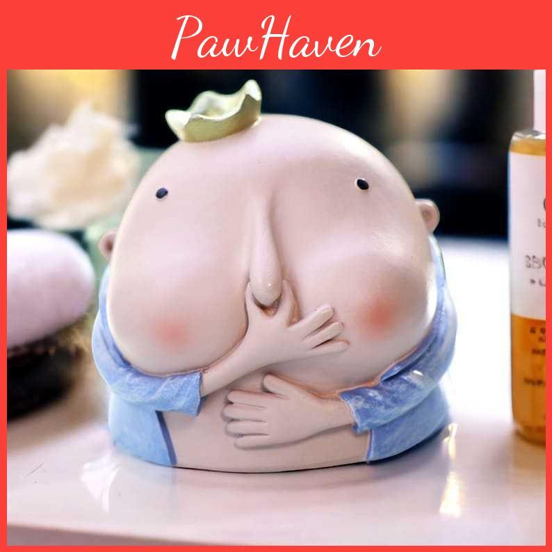 Очаровательная креативная скульптура с толстым носом, которую можно щипать, для забавного декора дома и ванной комнаты