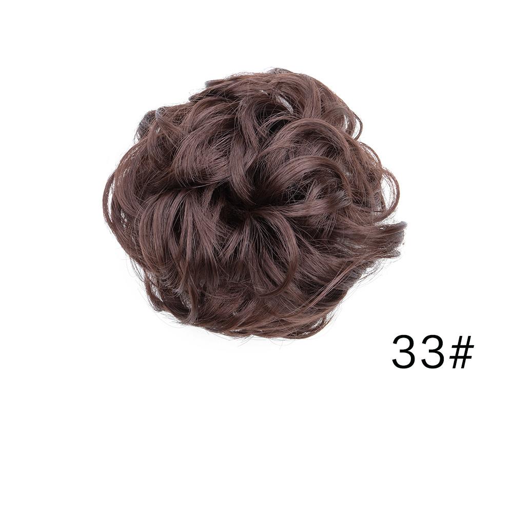 Messy Bun Hair Piece Wavy Synthetic Chignon Scrunchies forElastic Ponytail Band Hair Extensions Thick Hairpieces for Women