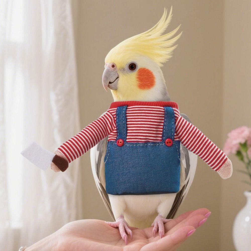 Breathable Birds Cosplay Outfit Stripe Pet Dressing Up  Photography Prop