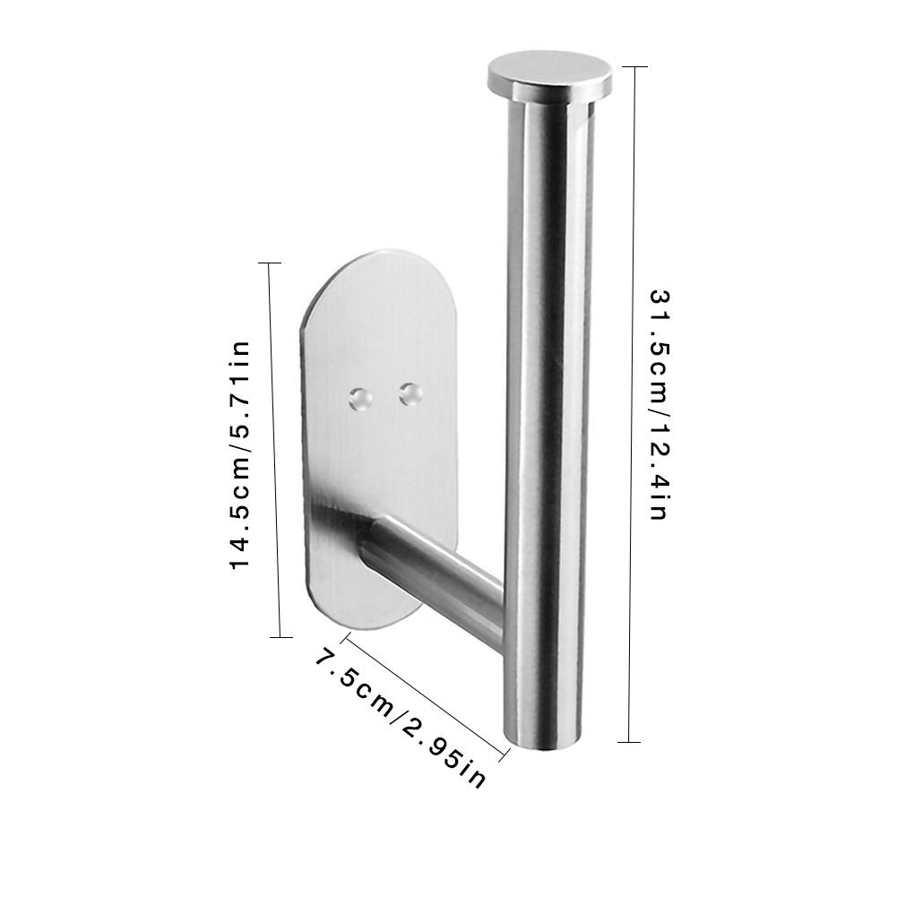 Держатель для туалетной бумаги, настенная стойка для туалетной бумаги, настенная стойка из нержавеющей стали с отверстием для ванной комнаты и кухни