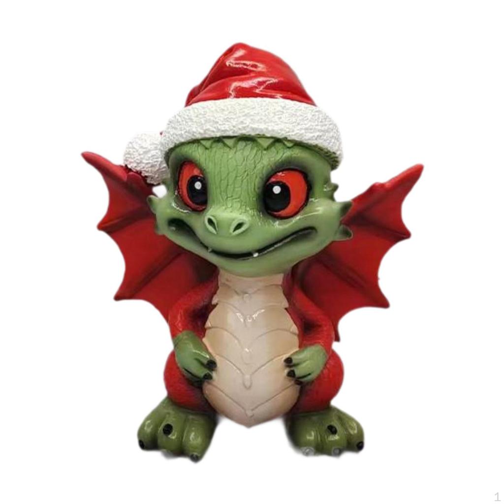 Christmas Mini Figurine Dragon Decor Creative Decoration Party Favors Fillers Table Crafts