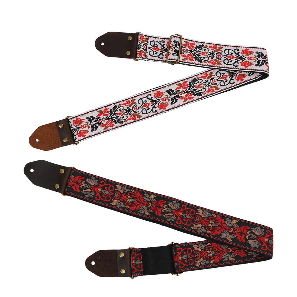 Guitar Strap Thickened and Widened Multifunctional Unique Jacquard Embroidery Guitar Strap