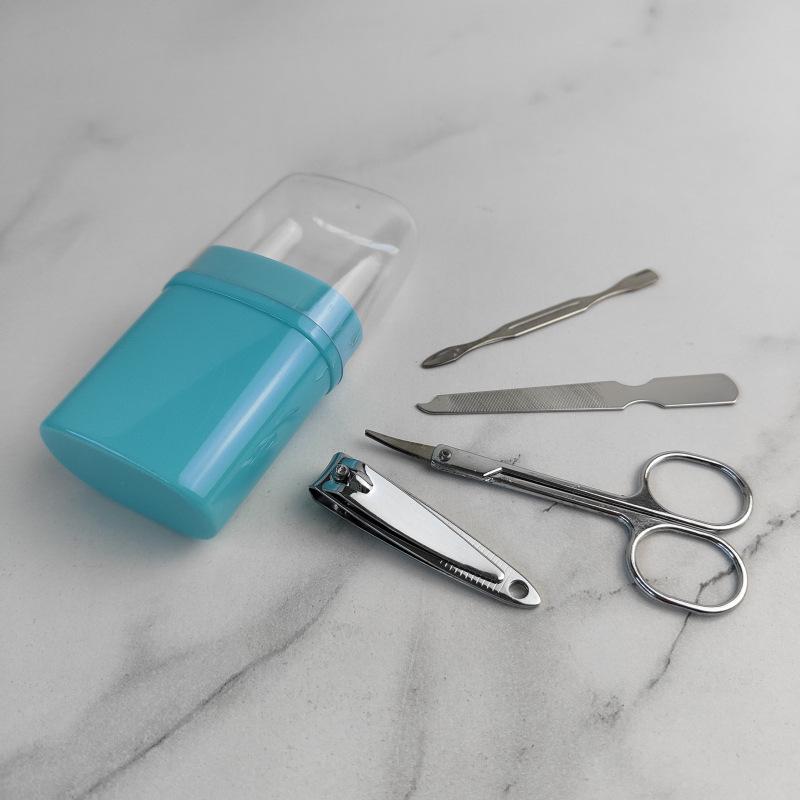 Набор для маникюра и педикюра из 30 предметов из нержавеющей стали с кусачками для ногтей, пинцетом для бровей и инструментами для удаления черных точек