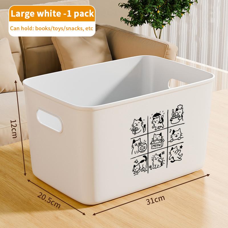 Настольный ящик для хранения, общежитие, мелочи, пластиковый ящик для хранения косметики, ванная комната, кухня, корзина для сортировки и хранения, контейнеры