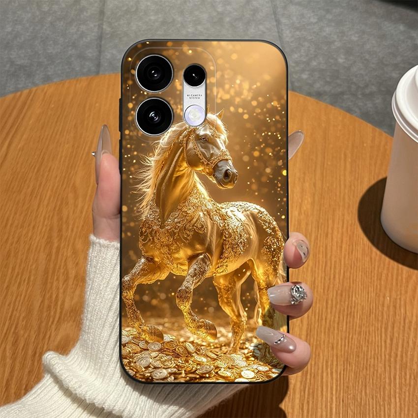 Чехлы Для Oppo Reno16 15 14 13 12 F 15c 16c Reno15 16 Pro Телефон Бампер Модный Леопардовый Кружевной Узоры Бабочки Матовый Силиконовый Защита от Отпечатков Пальцев Корпус