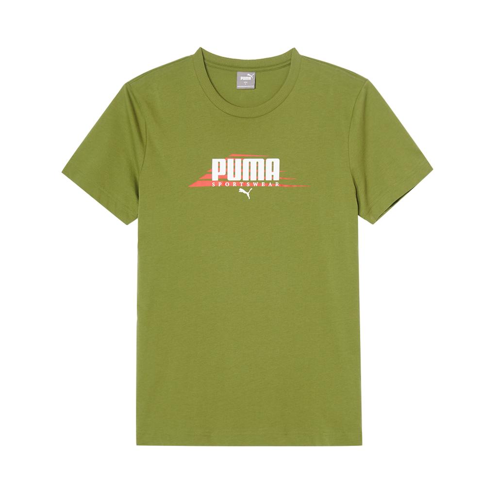 Puma Breathable Sweat-Absorbing Round Neck Letter Short Sleeve T-Shirt Men Tops 684242-33