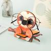 Wooden Animal Glasses Holder Handmade Carving Fox Cat Sloth Penguin Phone Eyeglass Sunglasses Display Stand Desktop Decoration Birthday Gift