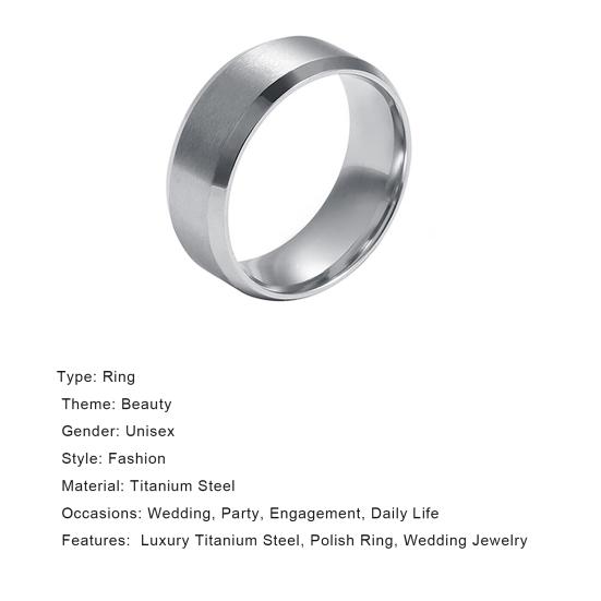 Кольцо в стиле панк, крутое, удобное в ношении, простое, креативное, широкое из титановой стали