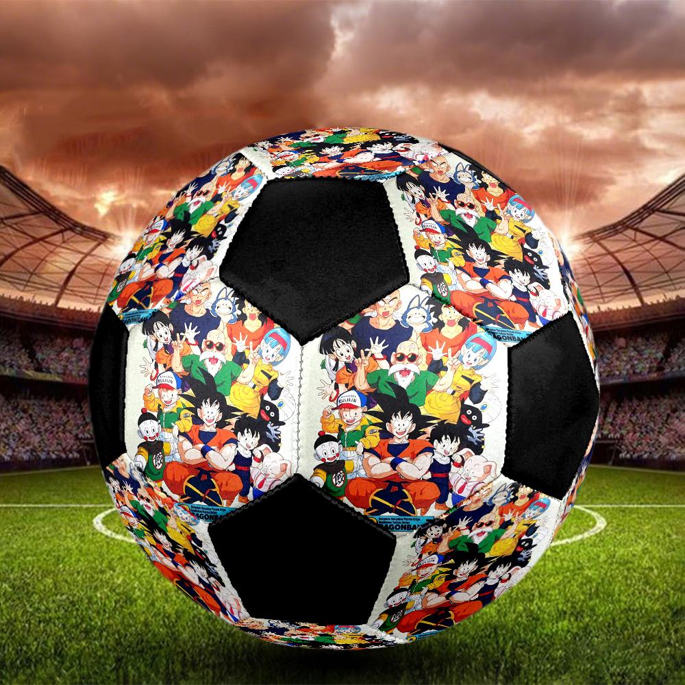 Dragon Ball Indoor Soccer Ball Colorful Machine Stitched PVC Size 5 Team Training Competition Ready Durable High-Bounce Cool Sports Gift