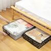Foldable Underbed Storage Containers Clothes Collapsible Bags Double Zipper Closure Organizer Boxes for Beddings Pillows