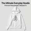 Men's Minimalist Cotton Blend Hoodie - Soft & Comfortable, Casual, Versatile, Trendy Everyday Wear, Ideal for Halloween