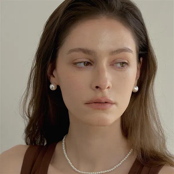 Серьги с жемчугом 14K Vernis (7 типов)