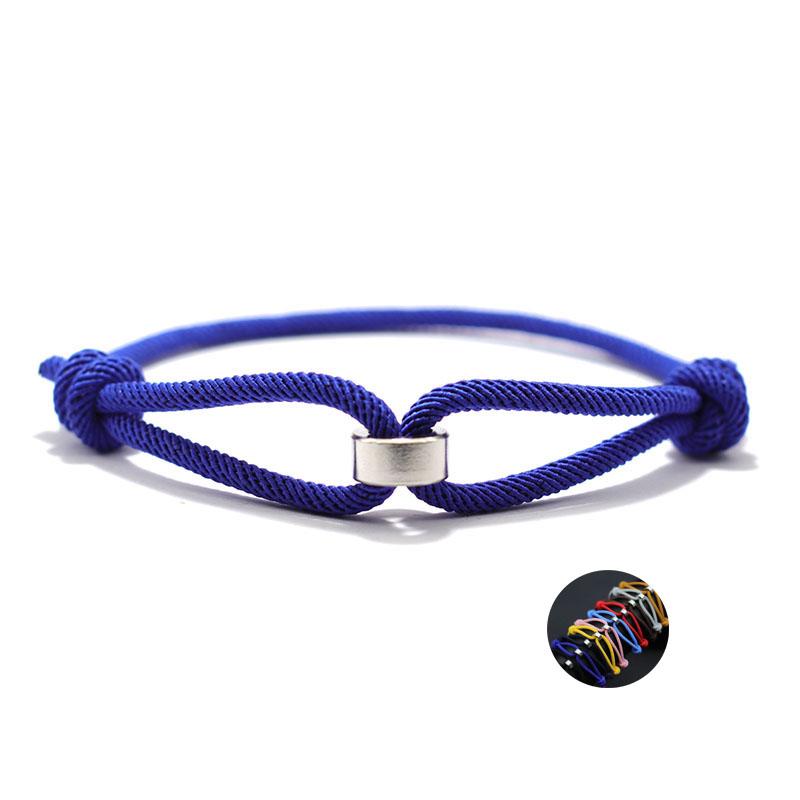 Noter 3mm Thin Cord Chain Bracelet Unisex Stainless Steel Coil Handmade Adjustable Braclet Lucky Blue Red Thread Braslet Joias