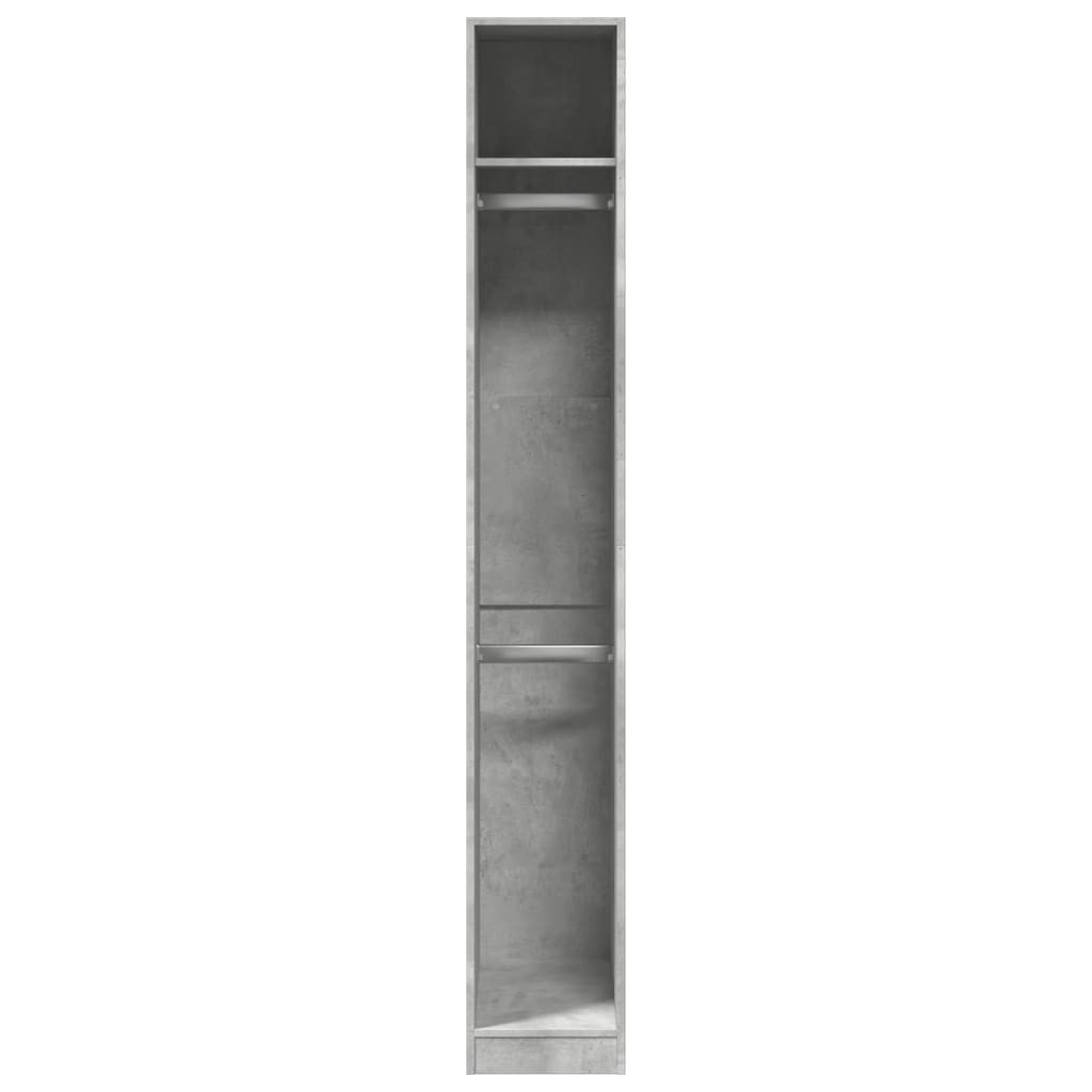 Wardrobe Concrete Grey 30 x 50 x 200 cm Engineered Wood